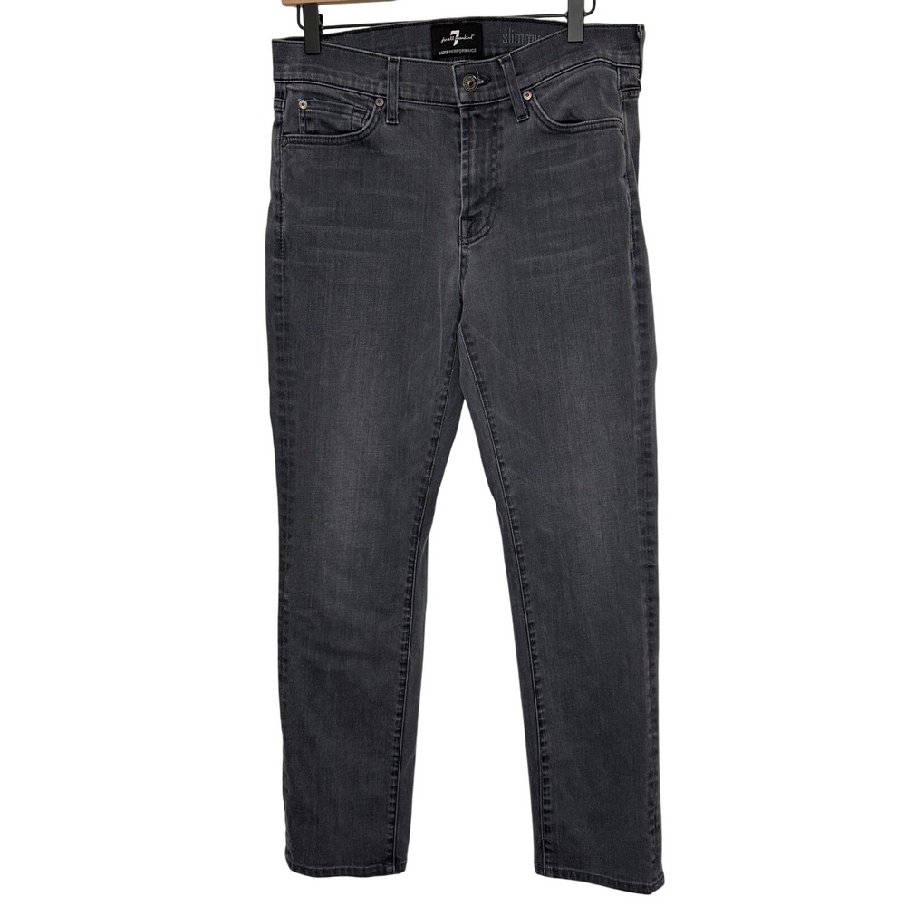 Seven For All Mankind Slimmy Luxe Performance Men's Gray Jeans Size‎ 31